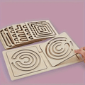 Wooden two-handed Maze Set