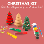 DIY Felt Christmas Tree Kit - Reusable Holiday Decorating Activity with Colourful Ornaments
