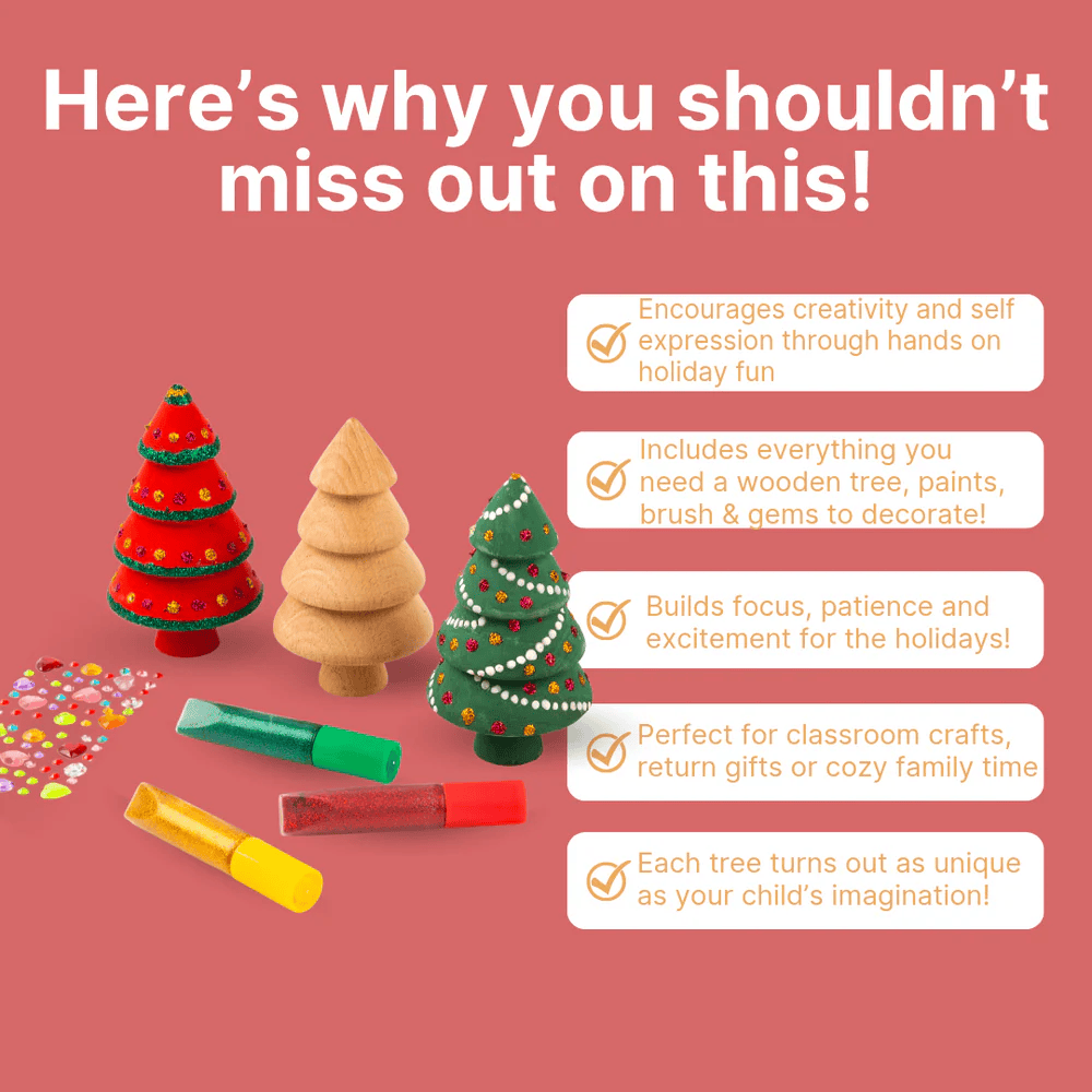 DIY Felt Christmas Tree Kit - Reusable Holiday Decorating Activity with Colourful Ornaments