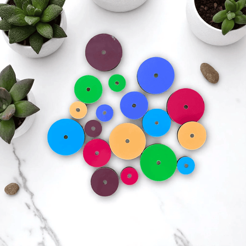 Circle Pattern Builder - Montessori Color Sorting and Stacking Puzzle