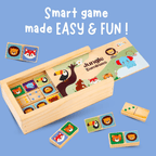 Wooden Logic Domino Learning Set