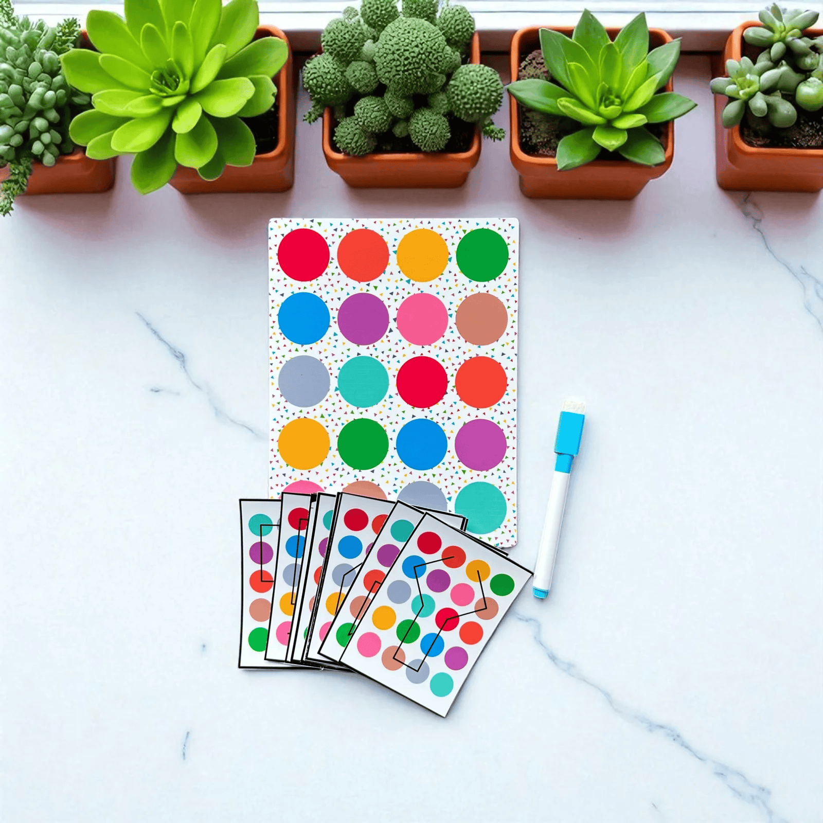 Dot Connect Challenge Board - Interactive Pattern Drawing Game for Kids