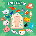 Wooden Animals Zoo Crew Mix & Match Dress Up Game