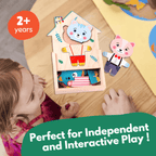 Wooden Animals Zoo Crew Mix & Match Dress Up Game