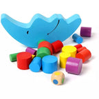 Wooden Moon Balancing Game - Stacking and Sorting Toy
