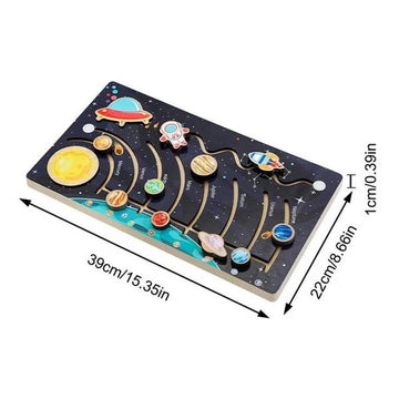 Wooden Solar System Busy Board