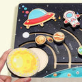 Wooden Solar System Busy Board